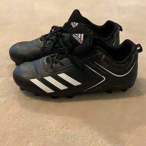 Adidas Kids Black and White Soccer Shoes